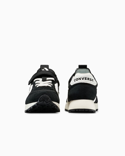 Converse Omega Trainer Easy-On Black/Vintage White/Egret, Heel View
