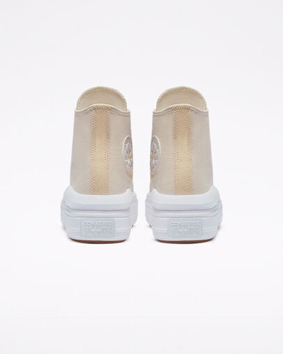 Mono Pastels Chuck Taylor All Star Move Farro/Blanco/S&eacute;samo, Heel View