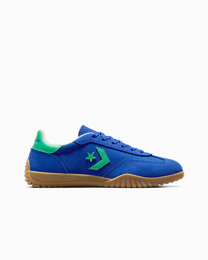 Run Star Trainer Bleu/Vert sommet/&Eacute;cru, Outer Side View