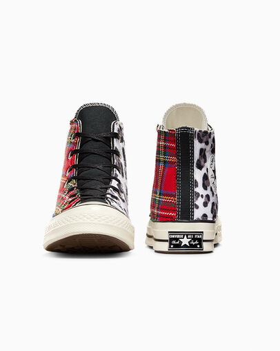 Chuck 70 Cheetah & Tartan Encuentro de guepardo y tart&aacute;n, Heel View