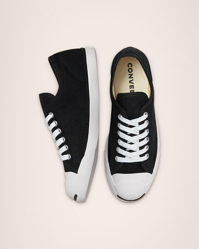 Jack Purcell LP Canvas Color Black/Natural/White, Top and Side View