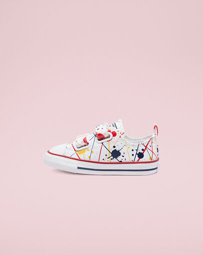 Chuck Taylor All Star Easy-On Paint Splatter White/Multi/Garnet, Inner Side View