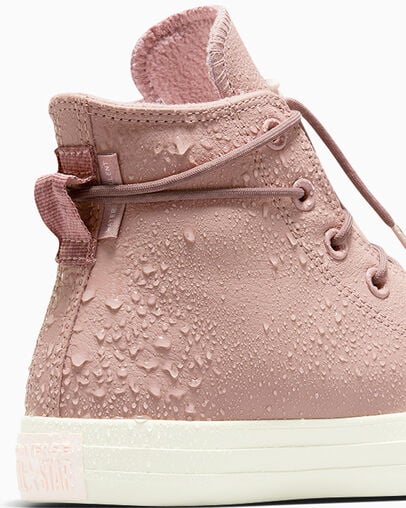 Chuck Taylor All Star Weatherized Leather Bite The Dust/Blush Hush/Egret, Detail Angle View