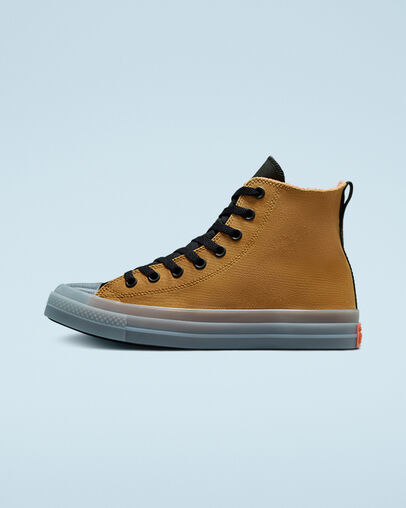 Chuck Taylor All Star CX Fleece Lined Wheat/Black/Wild Mango, Inner Side View