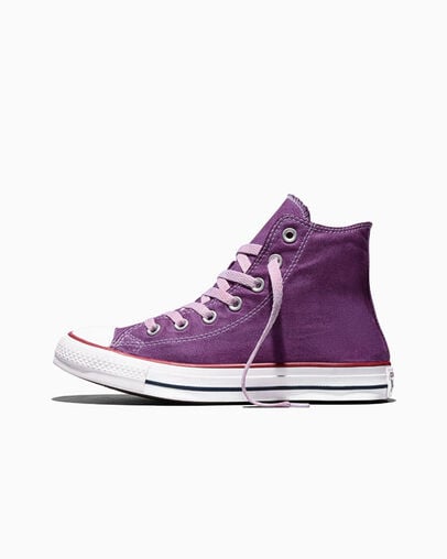Chuck Taylor All Star Dip Dye Wide Width Dark Purple Dyed, Inner Side View