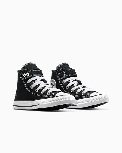 Chuck Taylor All Star Eyes Easy-On Black/White/Black, Top and Side View