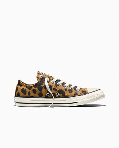 Chuck Taylor All Star Cow Print Honey Stick/Black/Egret, Outer Side View