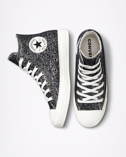 Golden Repair Chuck Taylor All Star Nero/Argento/Bianco, Top and Side View