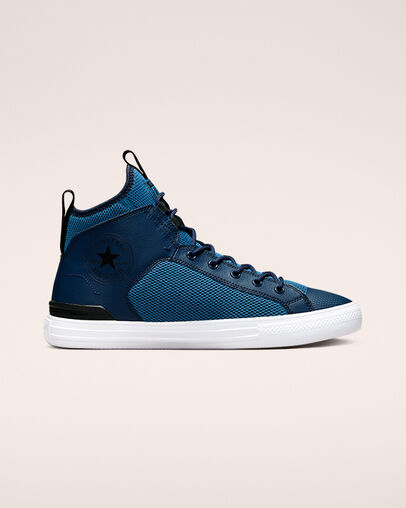 Chuck Taylor All Star Ultra Crafted Mixed Material Dk Marina Blue/Midnight Navy, Outer Side View
