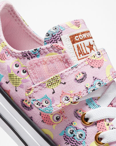 Chuck Taylor All Star Easy-On Owls Lt Arctic Pink/Soft Sunshine, Detail Angle View
