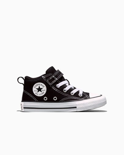 Chuck Taylor All Star Malden Street Canvas Easy-On Black/Black/White, Outer Side View