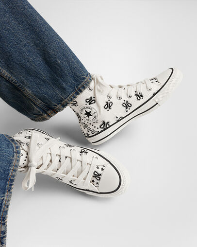Chuck Taylor All Star Paisley Garza/Negro/Garza, Reflective View