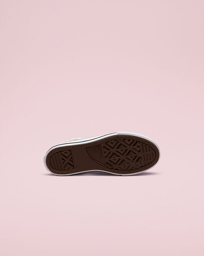 Chuck Taylor All Star Constellations White/Storm Pink/Gold, Outsole View