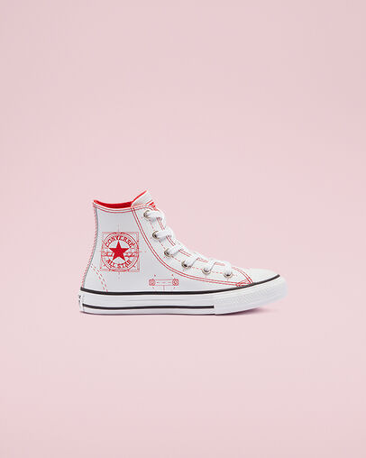 Chuck Taylor All Star Future Utility White/University Red/Black, Outer Side View