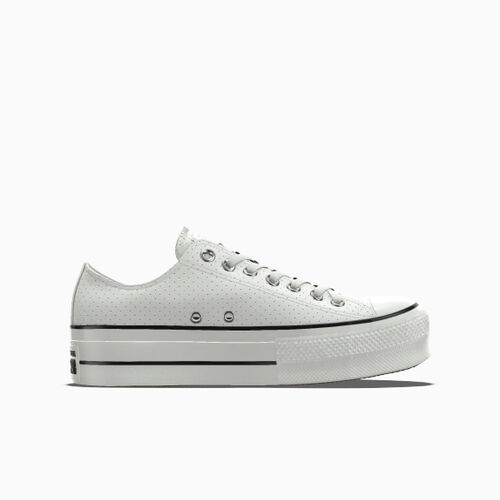 Converse Custom Chuck Taylor All Star Lift Platform Leather By You White – 173159CHO24_white_COC