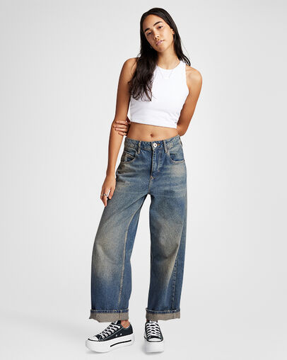 Chuck Taylor All Star Lift Double Stack Platform Canvas Negro/Blanco/Negro, On Foot Shot 1