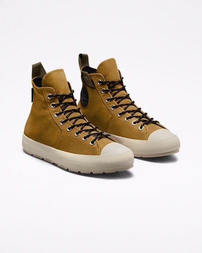 Chuck 70 Explore Waterproof Wheat/Black/String, Angled View