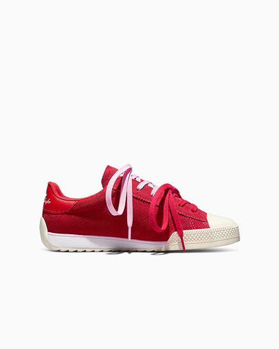 Chuck Taylor Lo Red/New Found Bloom/Egret, Outer Side View