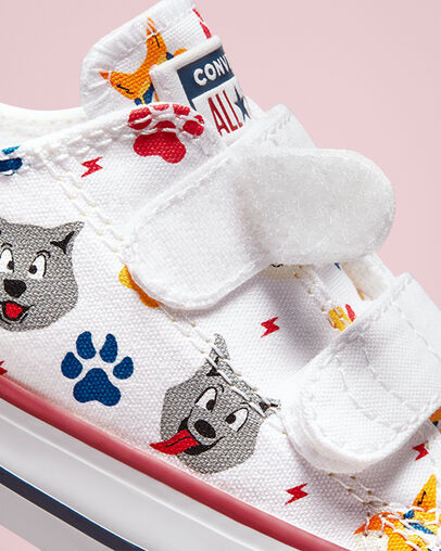 Chuck Taylor All Star Easy-On Wolf Pack White/Garnet/Navy, Detail Angle View