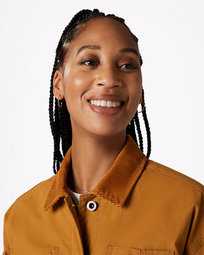 Utility Coat Dark Soba, Detail View