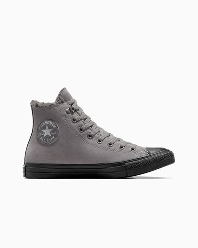 Chuck Taylor All Star Suede Piel de tibur&oacute;n/Piel de tibur&oacute;n/Zona gris, Outer Side View