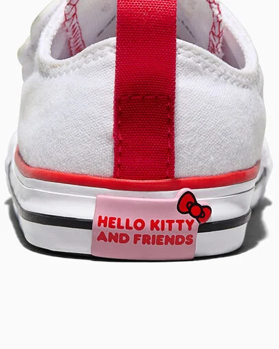 Converse x Hello Kitty And Friends Chuck Taylor All Star One Strap White/White/Red, Detail Angle View