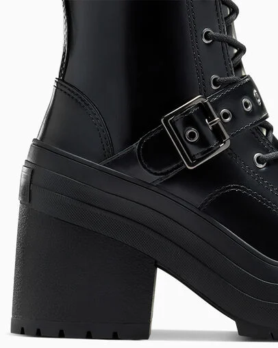 Chuck 70 De Luxe XXHi Leather Negro/Negro/Negro, Detail Angle View