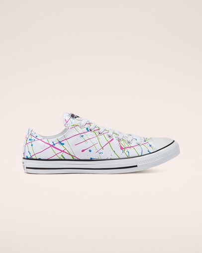 Archive Paint Splatter Chuck Taylor All Star Bianco/Multi/Bianco, Outer Side View