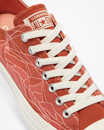Chuck Taylor All Star Summer Daze Red Bark/Egret/Egret, Detail Angle View