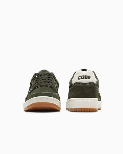 CONS AS-1 Pro Suede Refugio del bosque/Garza/Goma, Heel View
