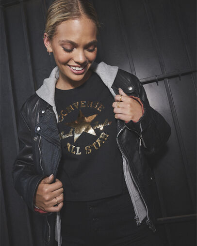 Chuck Taylor Patch Cropped T-Shirt Converse Black