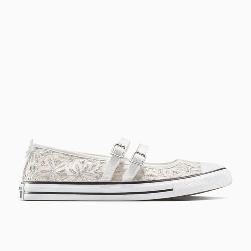 Converse  sneaker Silver Flowers