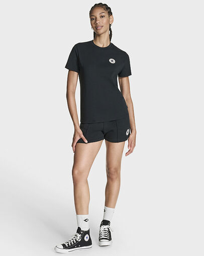 Chuck Taylor Patch T-Shirt Black, Front View