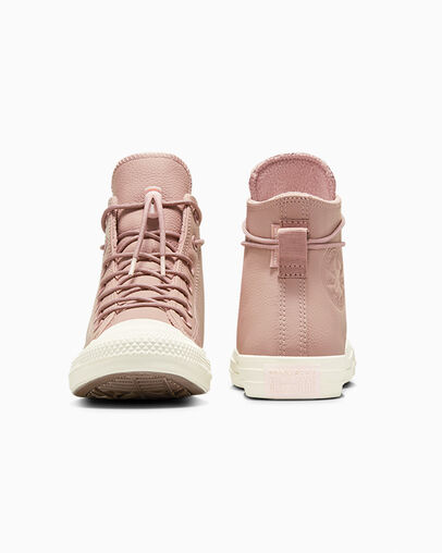 Chuck Taylor All Star Weatherized Leather Bite The Dust/Blush Hush/Egret, Heel View