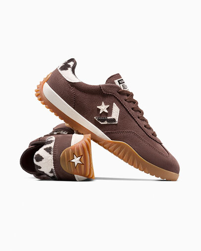 Run Star Trainer Pony Hair Totally Fudged/Egret/Gum Honey, Detail Angle View