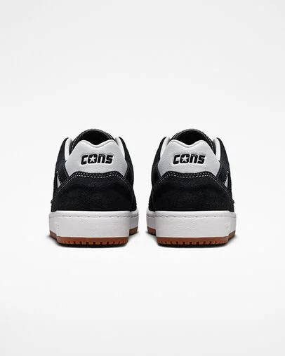 CONS AS-1 Pro Suede Zwart/Wit/Gum, Heel View