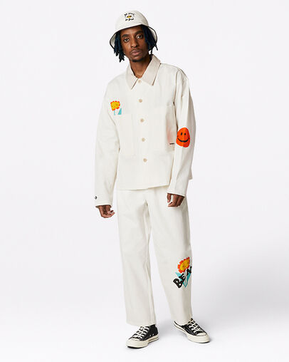 Veste l&eacute;g&egrave;re Much Love &Eacute;cru, Full Body View