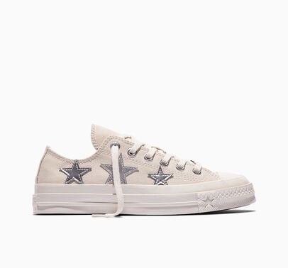 Converse Chuck 70 X Silver Stars Natural Ivory/Dull Silver