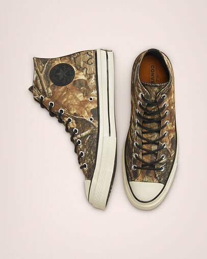 Unisex REALTREE EDGE® Chuck 70 Black/Saffron Yellow/White, Top and Side View