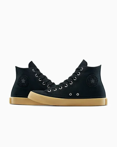Chuck Taylor All Star Gum Rubber Black/Black/Gum, Detail Angle View