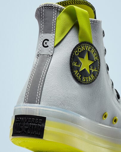 Chuck Taylor All Star CX Ash Stone/Black/Lime Twist, Detail Angle View
