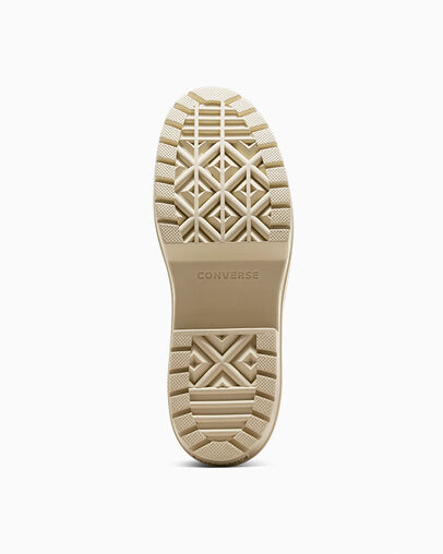 Chuck Taylor All Star Lugged Heel Waterproof Platform Warm Quarry/Miso Glaze, Outsole View