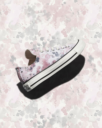Chuck Taylor All Star Washed Florals Egret/Sesame/Black, Detail Angle View