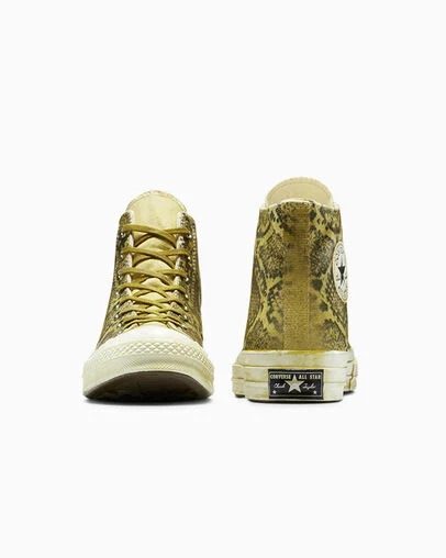 Chuck 70 Serpentine Snake Brown, Heel View