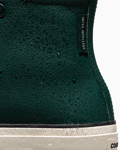 Chuck Taylor All Star Lift Platform Water-Repellent Steely Pine/Egret/Black, Detail Angle View
