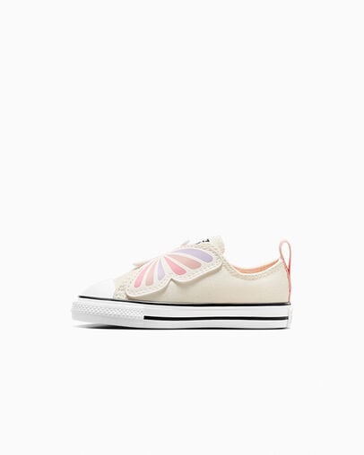 Chuck Taylor All Star Easy-On Butterflies Egret/Soft Peach/Pink Phase, Inner Side View