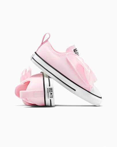 Chuck Taylor All Star Bows Easy On Pink Frosting/White/Black, Detail Angle View