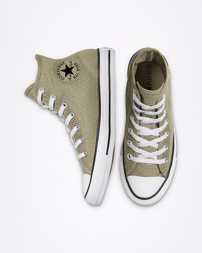 Chuck Taylor All Star Breathable Light Field Surplus/Black, Top and Side View