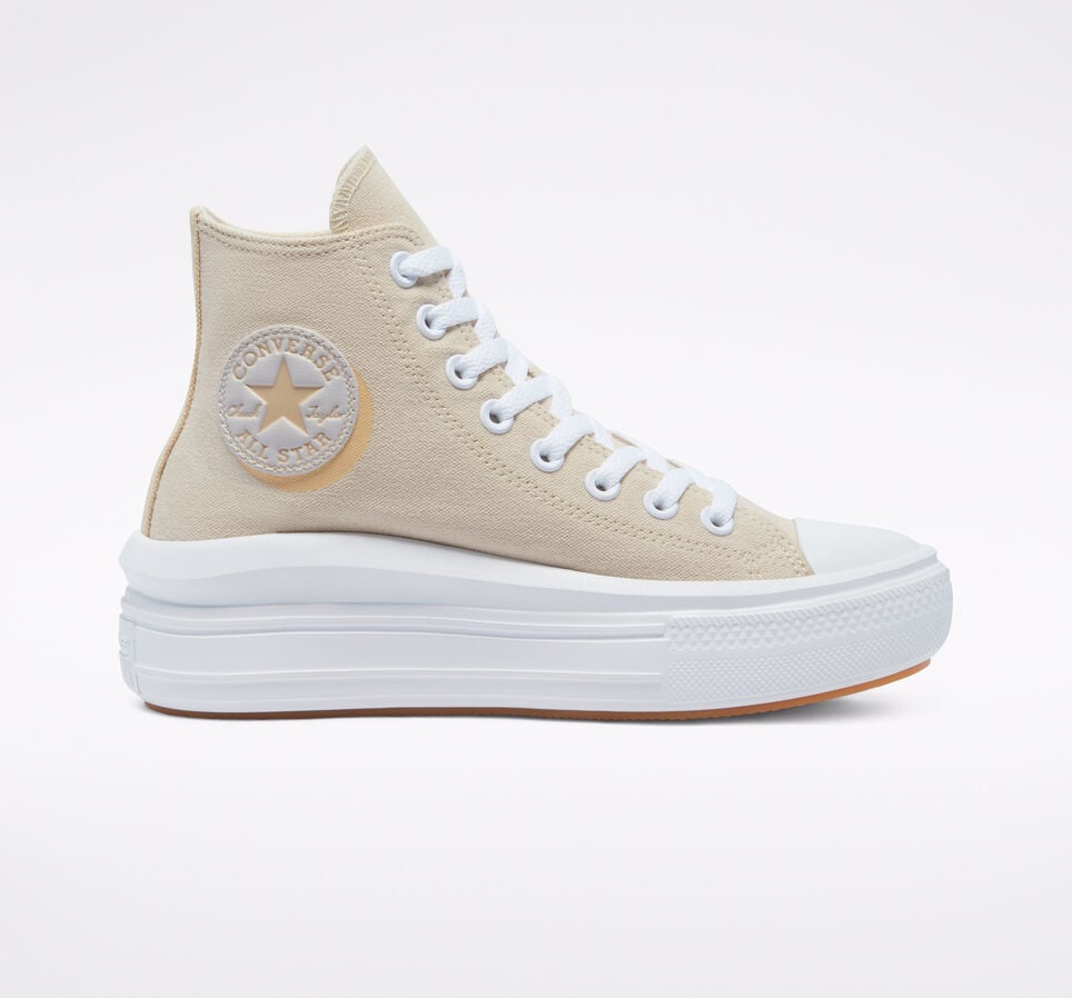 Mono Pastels Chuck Taylor All Star Move Farro/Blanco/S&eacute;samo