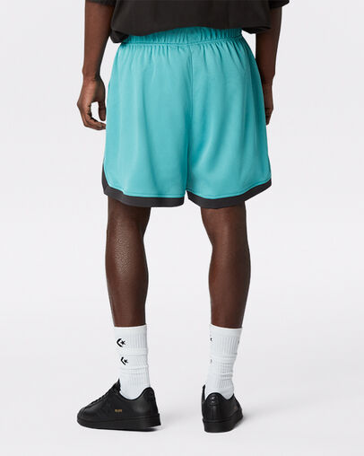 Court Lifestyle Mesh Short Harbor Teal, Back View